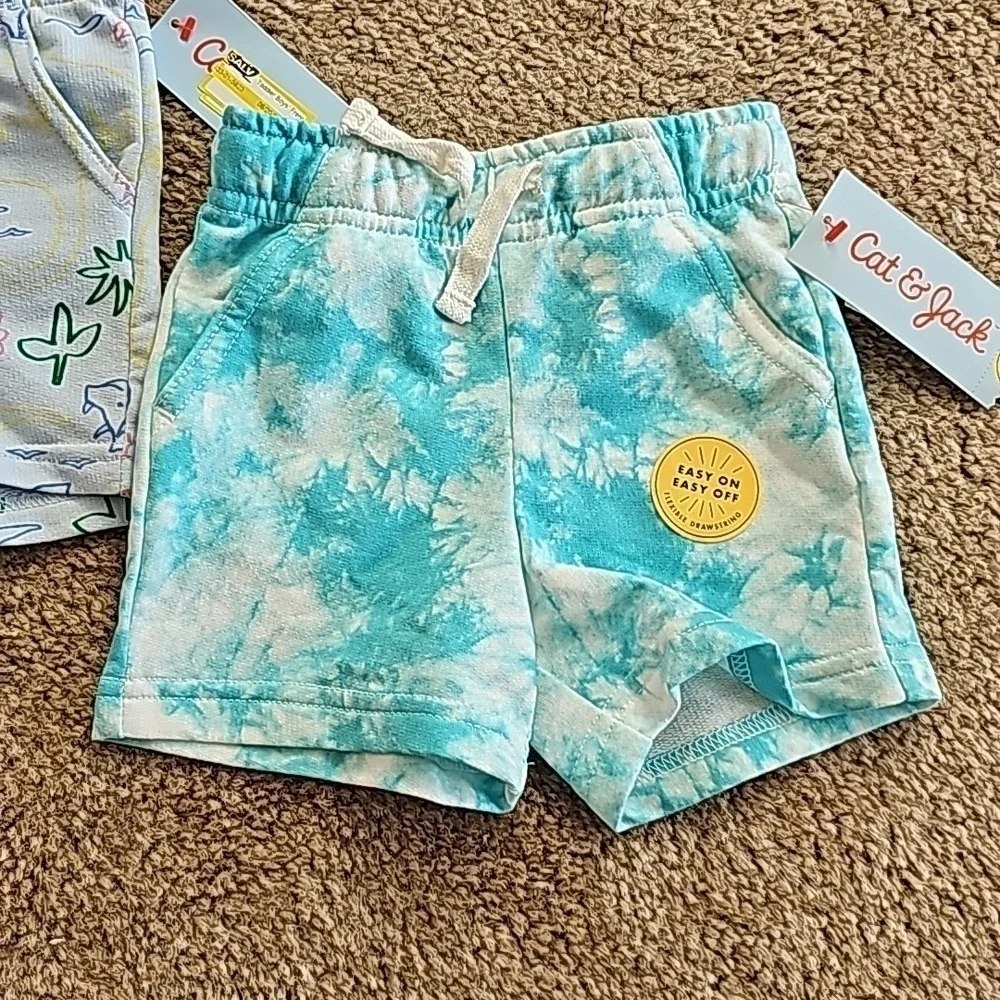 Baby Boy Shorts Bundle 12 Months Dinosaur Tie Dye